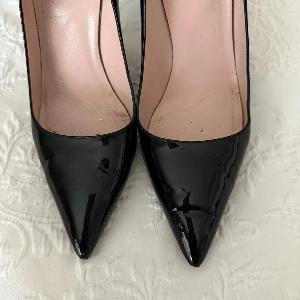 Kate Spade Vivian Black Patent Leather Pumps Heels size 8.5